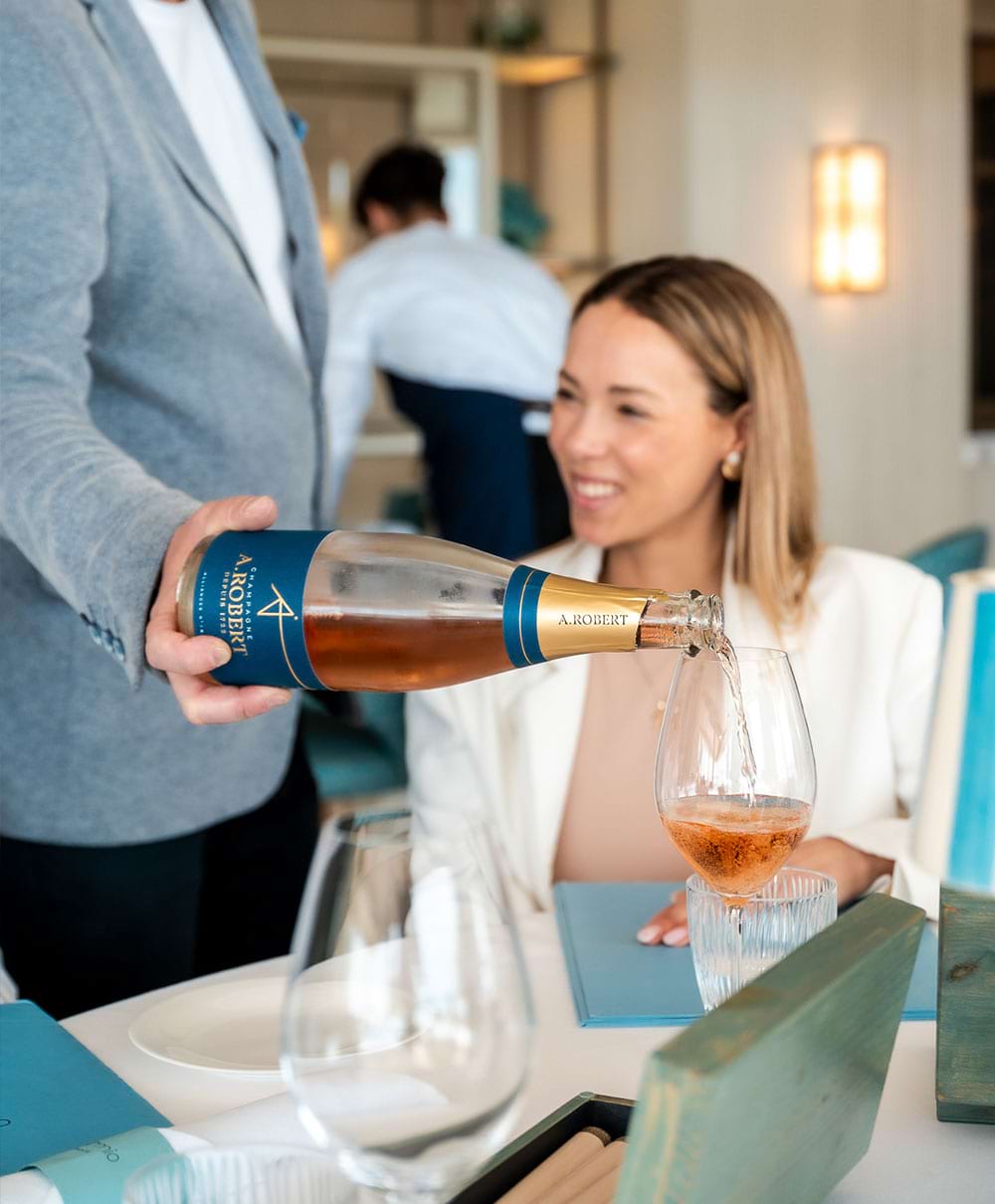 Carta dei vini del ristorante Amarmio a Jesolo con etichette italiane e internazionali